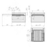 ESENTA Вешало для брюк, 500 мм, графит, плавн. закр. ES50TRGP, фото 9