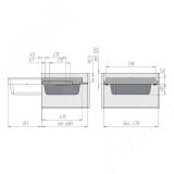 ESENTA Корзина для белья, 600 мм, графит, плавн. закр. ES60BAGP, фото 6