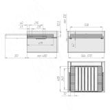 ESENTA Вешало для брюк, 600 мм, графит, плавн. закр. ES60TRGP, фото 9