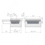ESENTA Корзина для белья, 700 мм, графит, плавн. закр. ES70BAGP, фото 6