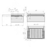 ESENTA Вешало для брюк, 700 мм, графит, плавн. закр. ES70TRGP, фото 9