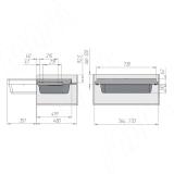ESENTA Корзина для белья, 800 мм, графит, плавн. закр. ES80BAGP, фото 6