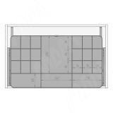 ESENTA Выдвижной органайзер для аксессуаров, 800 мм, графит, плавн. закр. ES80ORGP, фото 7