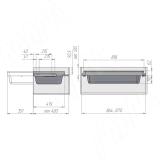 ESENTA Корзина для белья, 900 мм, графит, плавн. закр. ES90BAGP, фото 6