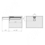 ESENTA Штанга выдвижная, графит, плавн. закр. ESHA36GP, фото 2