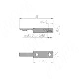 IKM30 Комплект роликов для 1 двери 30 кг (2 верхних+2 нижних+2 стопора) IKM30, фото 3