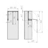 Пантограф 55-75 см, нагр.10 кг, черный LIFT300-5075-BL, фото 4