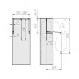 Пантограф 75-115 см, нагр.10 кг, серый LIFT300, фото 6