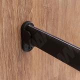 Штангодержатель пластиковый для овальной штанги, черный RT03PL-BL, фото 1