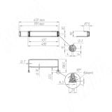 Полка для обуви раздвижная, 48-62 см SS40/70, фото 1