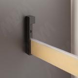 VOGUE Штанга прямоугольная 30х8, с демпфером, золото мат. (анод), L-1000 TA0213RGLM-S1 SET, фото 2