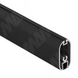 Штанга овальная 15x30 под ленту 5 мм, с пазом под демпфер, черный (анод), L-3000 TA02LEDBL, фото 2