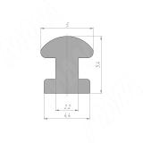 VOGUE Демпфер жесткий  для штанги, прозрачный, L-3000 TA05HTR, фото 5