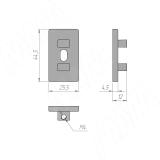 UNICO поперечное крепление, черный UN795A13BL, фото 2