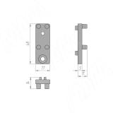 UNICO поперечное крепление, черный UN795A13BL, фото 3