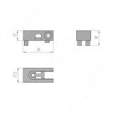 UNICO крепление к стене/потолку, белый UN7995A18WH, фото 2