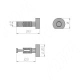 VERTIKO Полкодержатель для деревянной полки VR089W25, фото 1