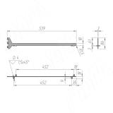 VERTIKO Полкодержатель для деревянной полки 18 мм, центральный, черный VR5018CBL, фото 3