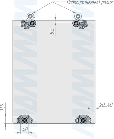 Установка роликов системы FAST