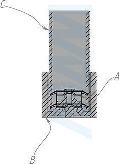 Установка забивной гайки BAMBOO (артикул BM0554N), схема 2