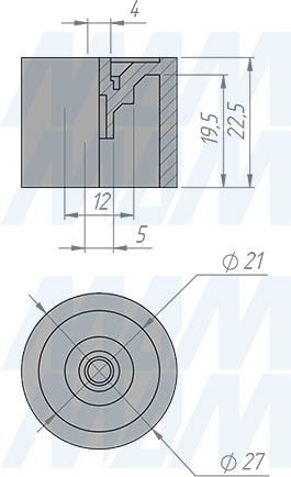 Размеры шаблона BAMBOO (артикул BM956TM)