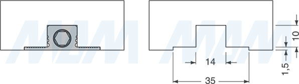Установка врезного корректора фасада, схема 8 (артикул BR05KT7)