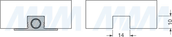 Установка врезного корректора фасада, схема 9 (артикул BR05KT7)