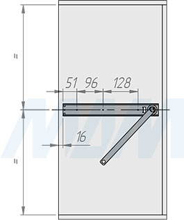 Установка поворотной обувницы ESENTA на 10 полок, высота 1630-1830 мм (артикул ESRSH10), схема 4