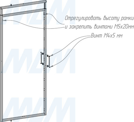 Установка поворотной обувницы ESENTA на 10 полок, высота 1630-1830 мм (артикул ESRSH10), схема 7