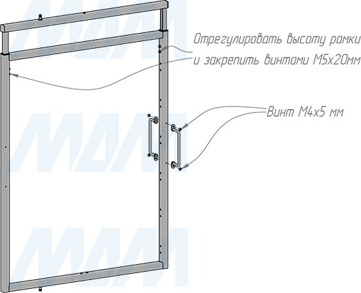 Установка поворотной обувницы ESENTA на 6 полок, высота 1070-1270 мм (артикул ESRSH6), схема 7