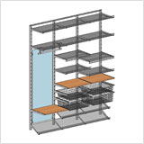 Элементы системы HOME SPACE для прихожей глубиной 450 мм