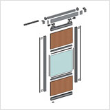 Элементы системы INTEGRO для межкомнатных дверей и гардеробных