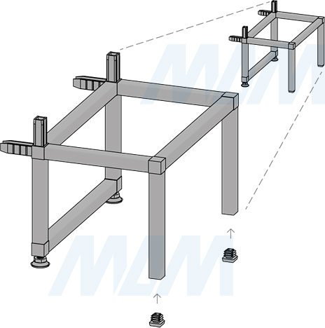 Установка пластиковой заглушки ЛОФТ 18х18 мм (артикул LF.18)