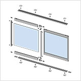 Элементы системы MINI SHOP с рамочным фасадом