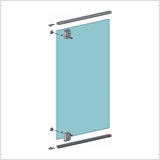 Элементы системы PS03 для фасадов из стекла