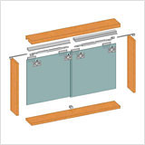 Элементы системы YUTU для фасадов из стекла