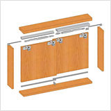 Элементы системы YUTU для фасадов из ДСП и МДФ