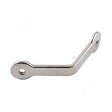 Соединитель для стекла двойной (120 град) хром