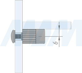 Установка одностороннего полкодержателя для стекла (артикул ART.4 SET), схема 2