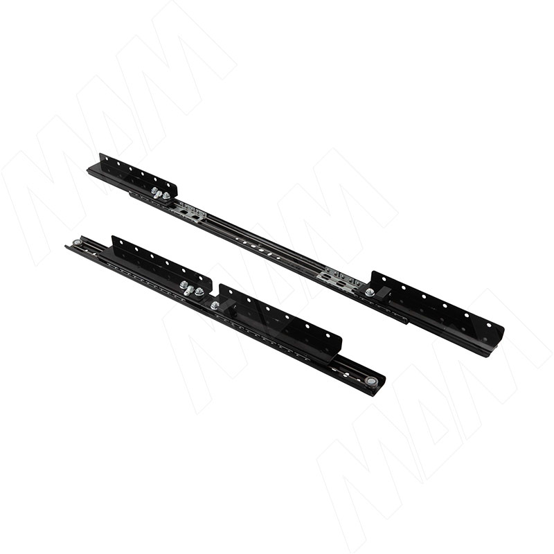 Механизм царг. с увел. длины 35/520/744/190, синхрон., с фиксатором, чёрный фото товара 1 - EX-35-520-315.SL.BL