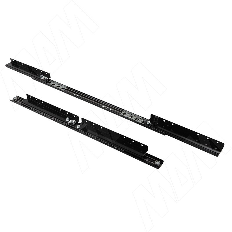 Механизм царг. с увел. длины 35/610/950/245, синхрон., с фиксатором, чёрный фото товара 1 - EX-35-610-435.SL.BL