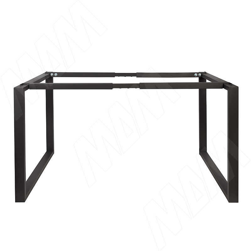 Штутгарт металлокаркас-стола телескопического 715х1200/1300/1400/1500/1600х800мм, черный (RAL9005, муар) фото товара 1 - MF.28.715x1200x800.BLC