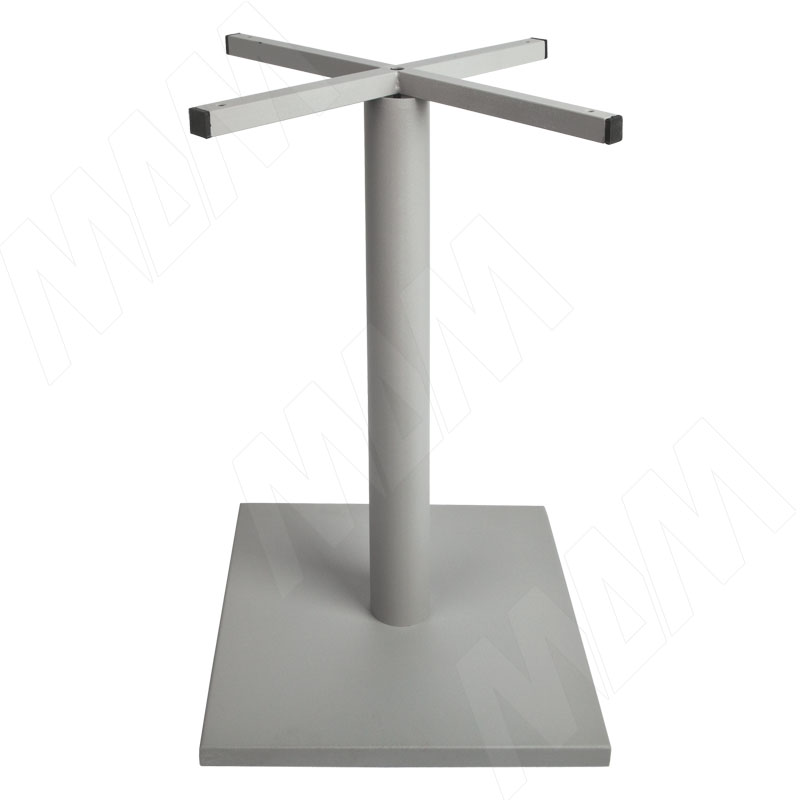 Подстолье с квадратным основ, D60, H700, серый, 1шт. фото товара 1 - Т 76/715 АЛЮМ МАТ КВ