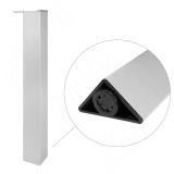 Опора для стола треугольная, H710+10 мм, хром матовый, 4шт. 633.A0.04