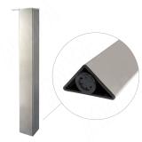 Опора для стола треугольная, H710+10 мм, нерж. сталь, 4шт. 633.AN.04