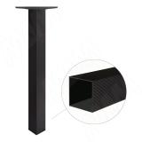 Токио опора для стола квадратная, 60х60 мм, H715+15 мм, черный муар, 4шт. 701.A1.02