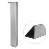 Опора для стола треугольная, H710+15 мм, хром матовый, 4шт. 705.A0.04