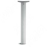 Опора для стола квадратная, 60х60 мм, H710+25 мм, хром матовый, 4шт. ART.979 /4