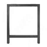 Барселона опора для стола П-образная, 40х40, H715+10 мм, графит