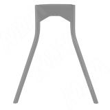 Опора для стола П-образная, D32, H695+10мм, хром матовый, 1шт. D35/715 АЛЮМ MAT